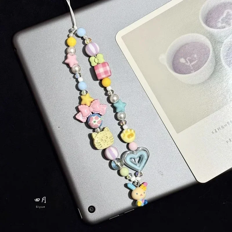 Phone Accessories Toys - Colgante de Teléfono con Cuentas Coloridas