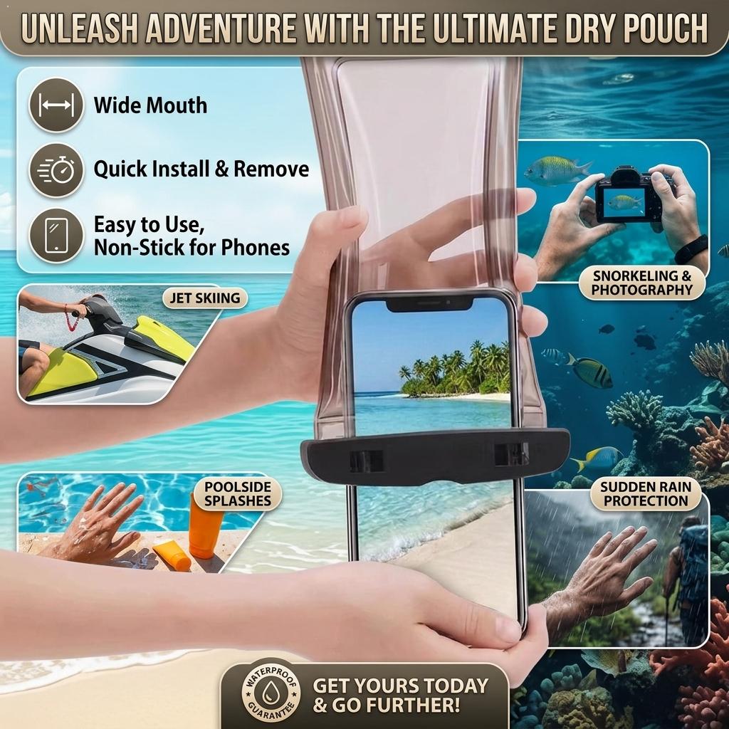 Phone Accessories For Travel - Funda Impermeable Transparente para Teléfono, Bolsa