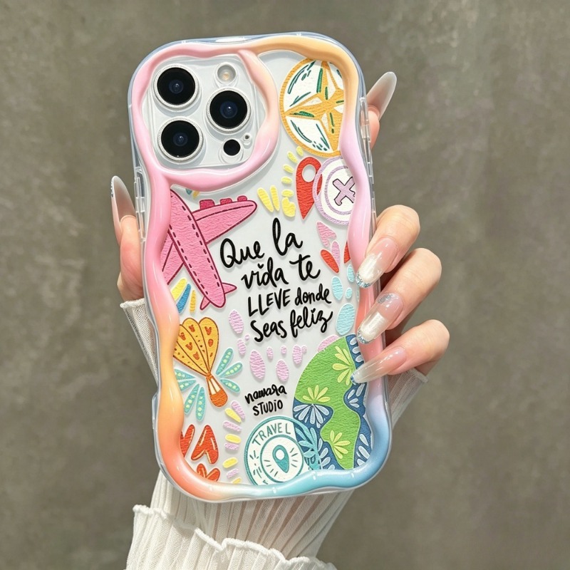 Phone Accessories For Travel - Funda Transparente Suave con Diseño de
