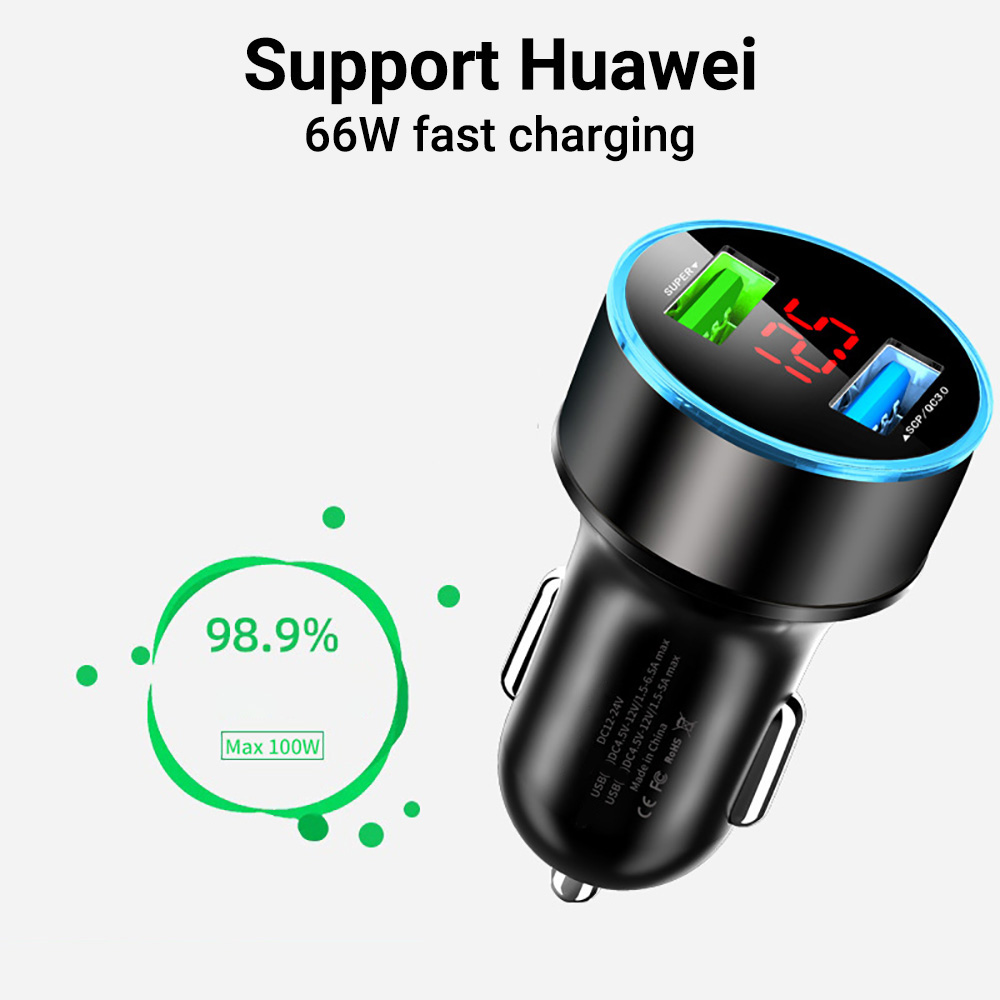 Cargador de Coche de 66W PD QC - Phone Accessories You Need reseña y precio