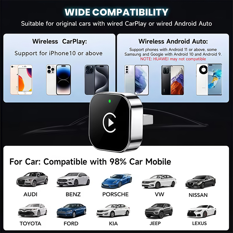 Adaptador Inalámbrico CarPlay  - Phone Accessories Unique reseña y precio