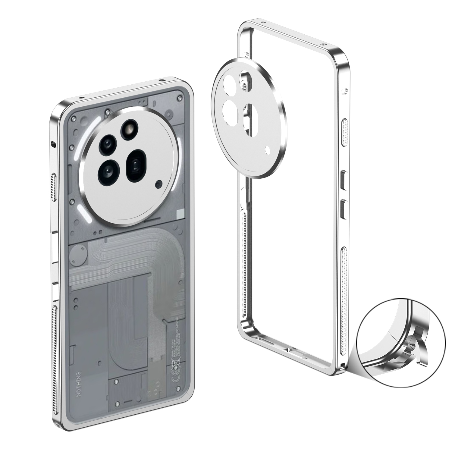 Funda de parachoques de lujo p - Phone Accessories Nothing reseña y precio