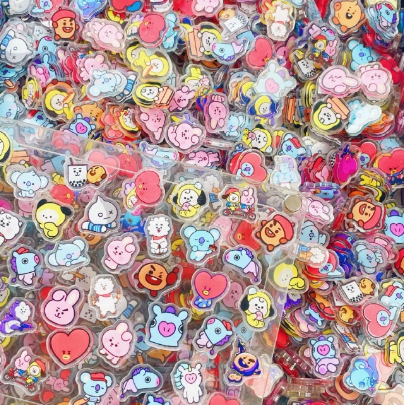 100 Mini Placas Acrílicas BT21 - Phone Accessories Toys reseña y precio