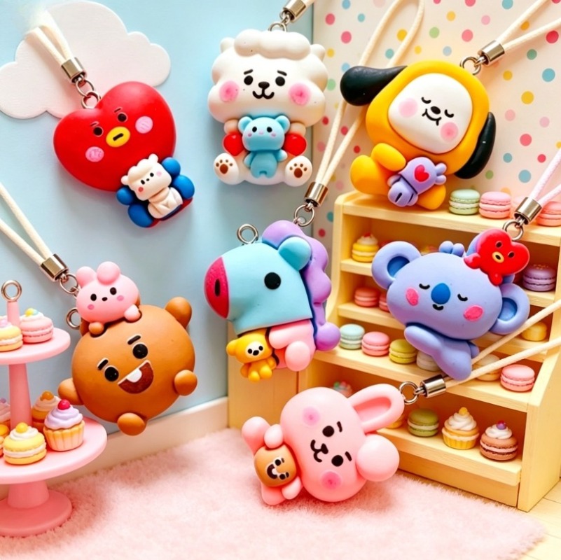 7 piezas de dijes de resina BT - Phone Accessories Jewelry reseña y precio