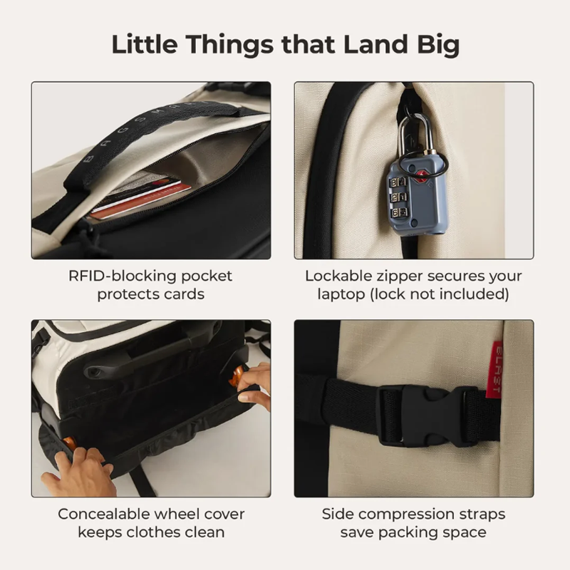 BAGSMART Mochila de viaje con  - Phone Accessories For Travel reseña y precio