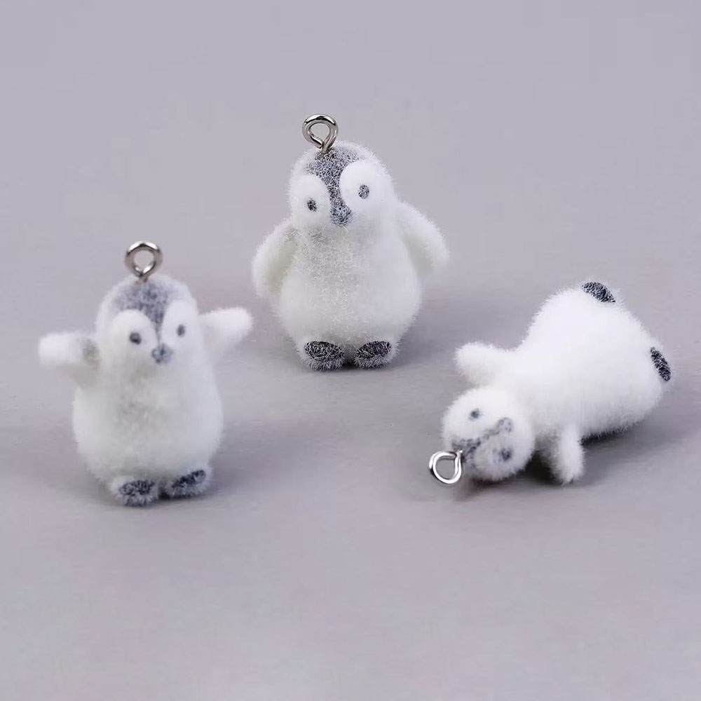 5 uds flocado pequeño pingüino - Phone Accessories Jewelry reseña y precio