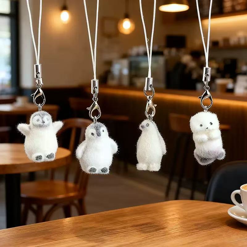 5 uds flocado pequeño pingüino - Phone Accessories Jewelry reseña y precio